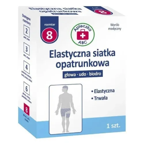 Zdjęcie produktu - Apteczka ABC Siatka opatrunkowa elastyczna 8, 1 szt.