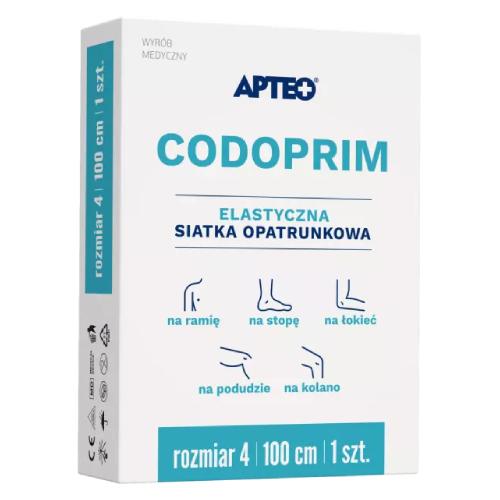 Zdjęcie produktu - APTEO Codoprim Elastyczna siatka opatrunkowa rozmiar 4, 1 szt.