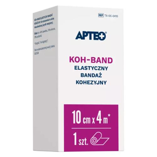 Zdjęcie produktu - Apteo Koh-Band Elastyczny bandaż kohezyjny 10 cm x 4 m, 1 szt.