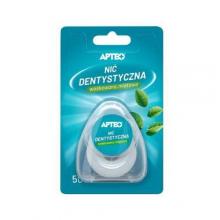 Zdjęcie produktu - APTEO Nić dentystyczna woskowana miętowa, 50m