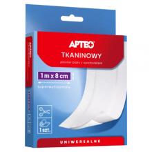 Zdjęcie produktu - APTEO Plaster tkaninowy z opatrunkiem 1 m x 8 cm, 1 sztuka 