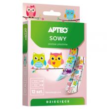 Zdjęcie produktu - APTEO Plastry dla dzieci - sowy, 12 sztuk