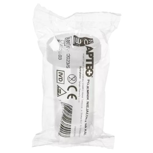 Zdjęcie produktu - APTEO Pojemnik niejałowy na kał 20 ml, 1 szt.