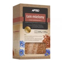 Zdjęcie produktu - APTEO Siemię lniane (mielone), 200g + 200g