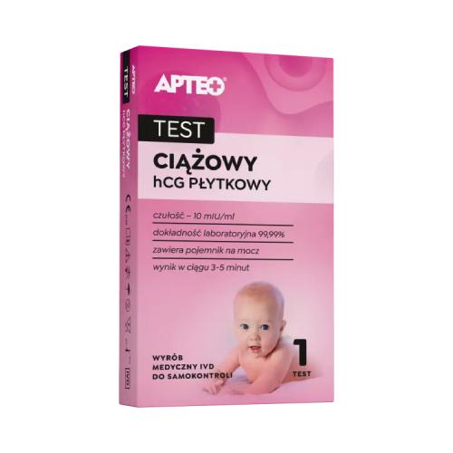 Zdjęcie produktu - APTEO Test ciążowy HCG płytkowy