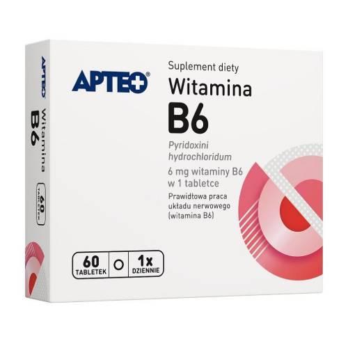 Zdjęcie produktu - Apteo Witamina B6, 60 tabl.