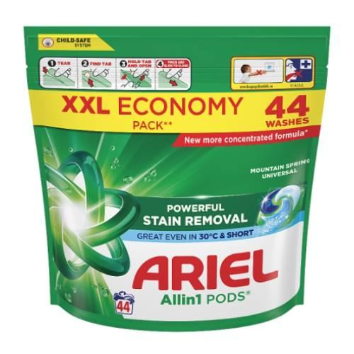 Zdjęcie produktu - Ariel Allin1 Pods Mountain Spring Universal Kapsułki do prania białych i kolorowych tkanin, 44 szt.