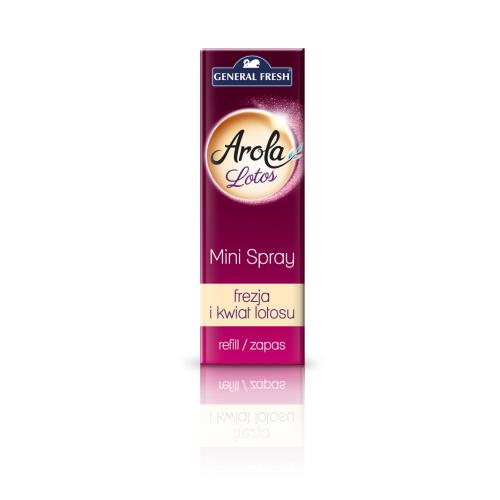 Zdjęcie produktu - General Fresh Arola Odświeżacz powietrza Mini Spray Frezja i kwiat lotosu - zapas, 15ml