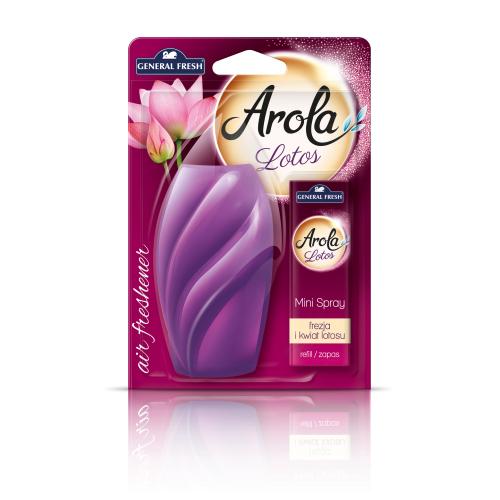 Zdjęcie produktu - General Fresh Arola Odświeżacz powietrza Mini Spray Frezja i kwiat lotosu, 15ml