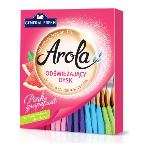 Zdjęcie produktu - General Fresh Arola Odświeżający dysk do szafy Pink Grapefruit, 1 szt.