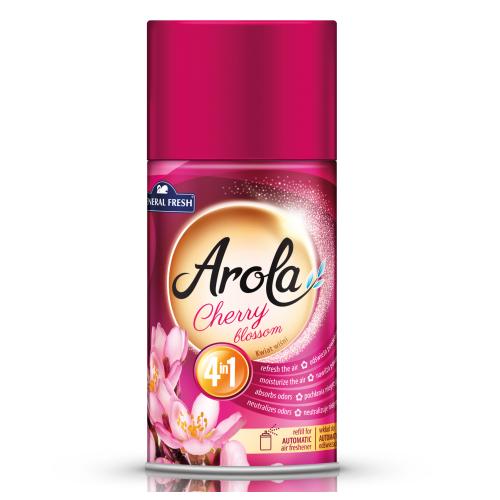 Zdjęcie produktu - General Fresh Arola Wkład do automatycznego odświeżacza Kwiat Wiśni, 250ml