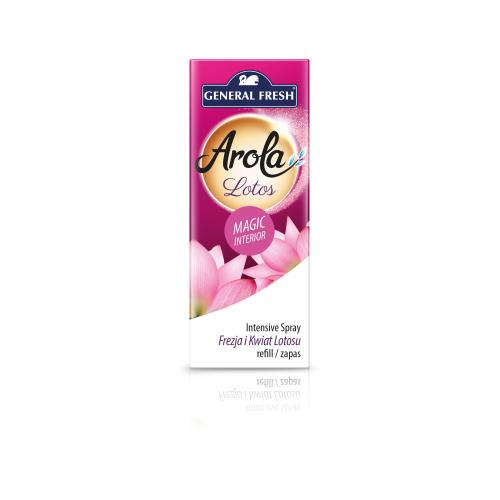 Zdjęcie produktu - General Fresh Arola Zapas do odświeżacza powietrza w sprayu Magiczna Szyszka Frezja i kwiat lotosu, 40ml