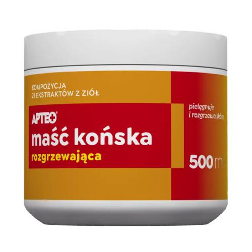 Miniaturka artykułu - Maść końska rozgrzewająca APTEO, 500ml