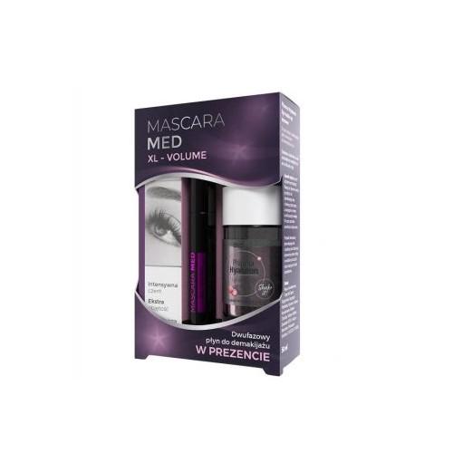 Miniaturka artykułu - MASCARA MED XL - VOLUME Zestaw Mascara Med XL- Volume Tusz do rzęs czarny - 6ml + Płyn do demakijażu, 50ml