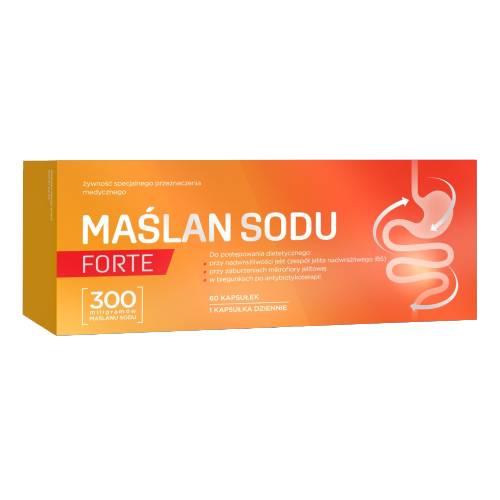 Miniaturka artykułu - Maślan Sodu Forte, 60 kaps. - przy nadwrażliwości jelit (IBS)