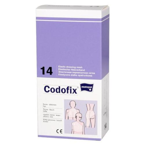 Miniaturka artykułu - MATOPAT Codofix 14 Elastyczna siatka opatrunkowa na klatkę piersiową, biodra, brzuch 14cmx1m	
