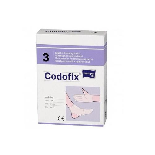 Miniaturka artykułu - MATOPAT Codofix 3 Elastyczna siatka opatrunkowa na dłoń, stopę 3cm x 1m, 1 szt.