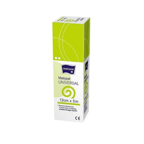 Zdjęcie produktu - MATOPAT UNIVERSAL Bandaż elastyczny opaska 5 m x 12 cm w kartoniku - 1 sztuka