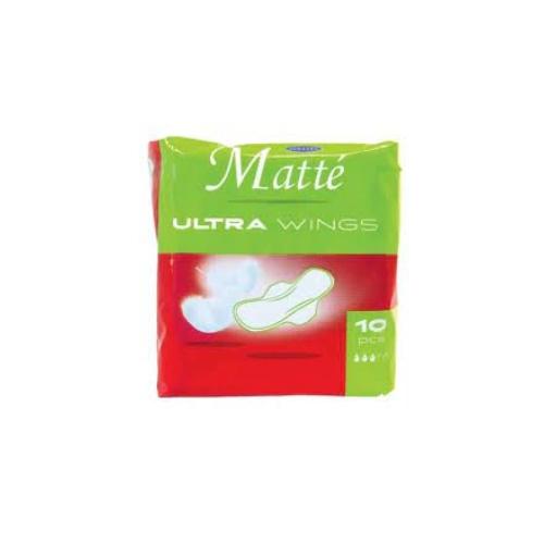 Zdjęcie produktu - Mattes Matte Podpaski Ultra ze skrzydełkami, 10 Sztuk