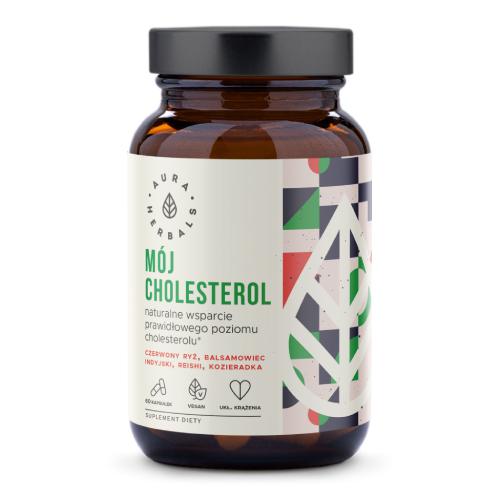 Zdjęcie produktu - AURA HERBALS M&oacute;j Cholesterol prawidłowy poziom, 60kaps.