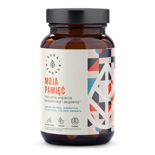 Zdjęcie produktu - AURA HERBALS Moja Pamięć, koncentracja i skupienie, 60kaps.