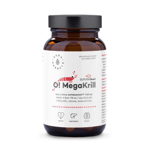 Zdjęcie produktu - AURA HERBALS O! MegaKrill 1180mg, 60szt.