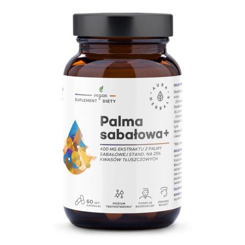 Zdjęcie produktu - Aura Herbals Palma sabałowa 400 mg, 60 kaps.