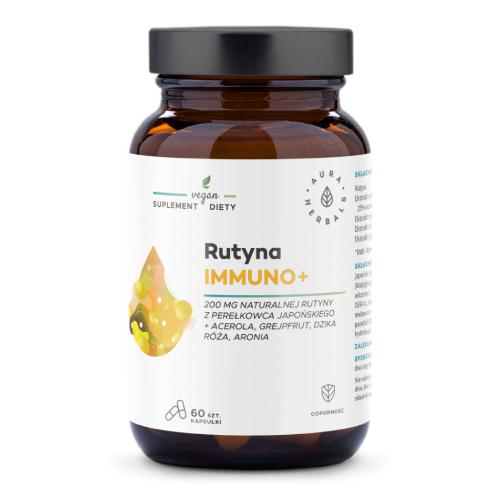 Zdjęcie produktu - AURA HERBALS Rutyna Immuno+ 60kaps.