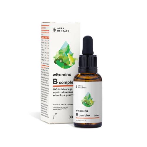 Zdjęcie produktu - Aura Herbals Witamina B Complex, 30 ml