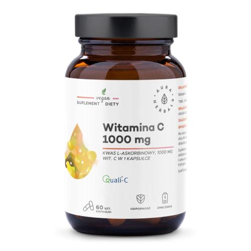 Zdjęcie produktu - AURA HERBALS Witamina C 1000mg, 60 kaps.