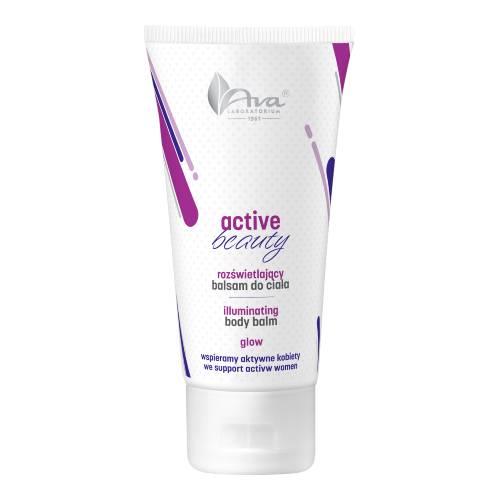 Zdjęcie produktu - AVA Active Beauty Rozświetlający balsam do ciała ze złotymi drobinkami, 150ml KR&Oacute;TKA DATA 31.07.2026