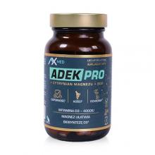 Zdjęcie produktu - AX MED ADEK Pro Kompleks witamin A + D + E i K + cytrynian magnezu i bor, 60 kapsułek