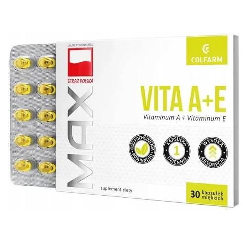 Miniaturka artykułu - MAX VITA A+E - 30 kapsułek