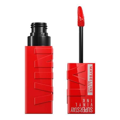 Miniaturka artykułu - MAYBELLINE SUPER STAY VINYL INK Pomadka do ust 25 RED-HOT, 4.2ml