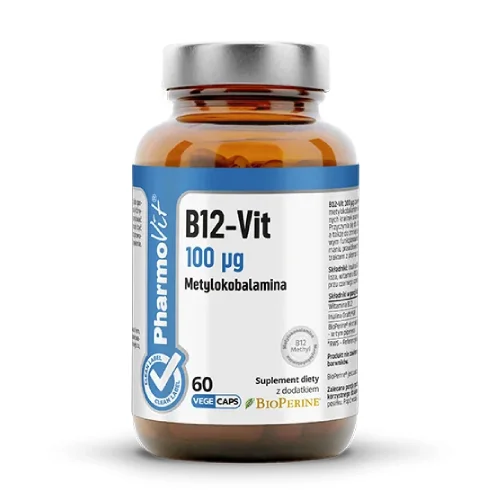Zdjęcie produktu - Pharmovit B12-Vit 100 &micro;g, 60 kaps.