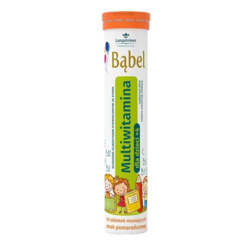 Zdjęcie produktu - Bąbel Multiwitamina dla dzieci, 20 tabl. musujących