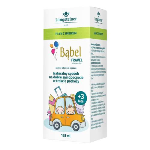 Zdjęcie produktu - Bąbel Travel Płyn z imbirem dla dzieci o smaku cytrynowym, 125 ml