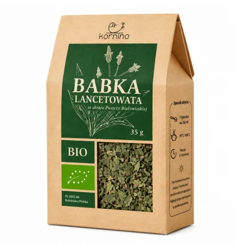 Zdjęcie produktu - Kornino Babka lancetowata ekologiczna, 35 g