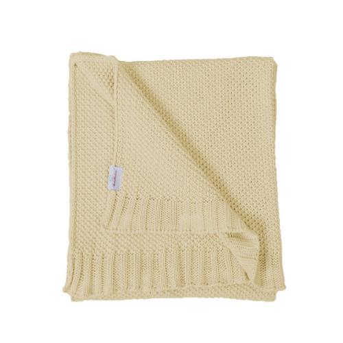Zdjęcie produktu - BabyMatex Kocyk TULLY z bawełny, beżowy (75x100cm)