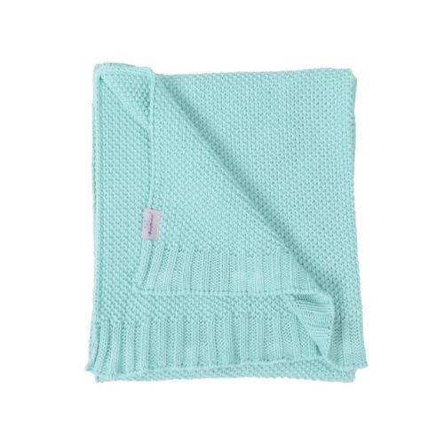 Zdjęcie produktu - BabyMatex Kocyk TULLY z bawełny, miętowy (75x100cm)