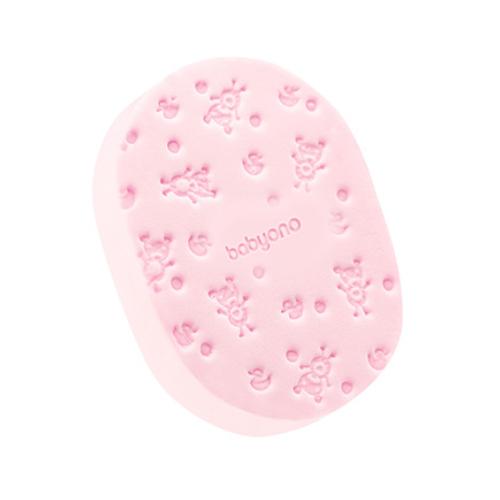 Zdjęcie produktu - Babyono Gąbka kąpielowa dla dzieci i niemowląt r&oacute;żowa, 1 szt.
