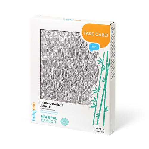 BabyOno kocyk dzianinowy bambusowy 1479/02