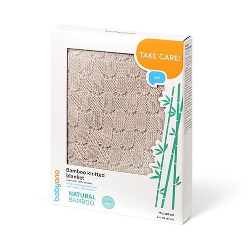 BabyOno kocyk dzianinowy bambusowy 1479/03