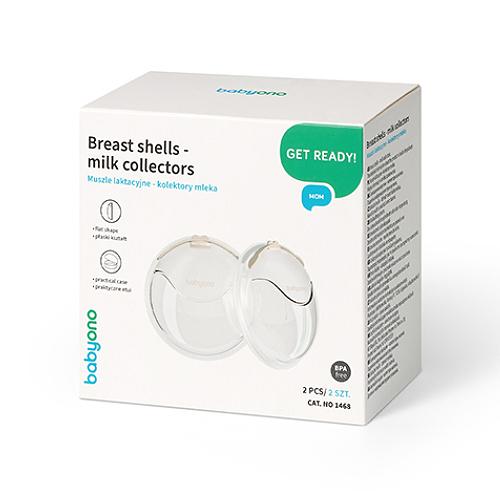 Zdjęcie produktu - Babyono Muszle laktacyjne - kolektory mleka, 2 szt.