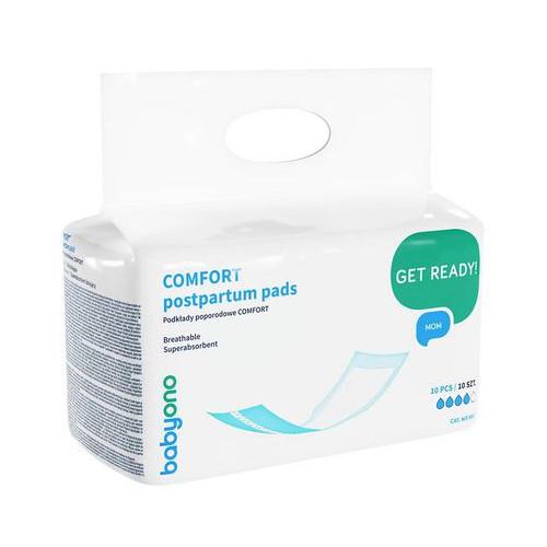 Zdjęcie produktu - BABYONO Podkłady poporodowe Comfort, 10szt.