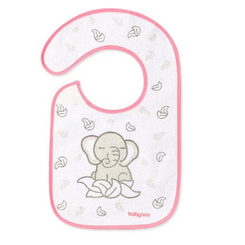 Zdjęcie produktu - BABYONO Śliniak frotte 23x37 cm Słoń 6m+ 832