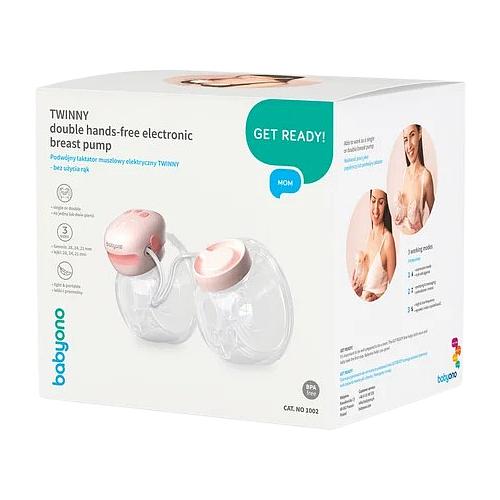 Zdjęcie produktu - BABYONO TWINNY Podw&oacute;jny laktator muszlowy elektryczny (1002)
