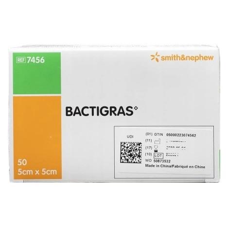 Zdjęcie produktu - BACTIGRAS opatrunek parafinowy 5x5cm, 50 sztuk