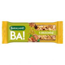 Zdjęcie produktu - BAKALLAND BA! Baton 5 orzech&oacute;w, 40g
