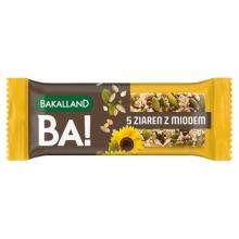 Zdjęcie produktu - BAKALLAND BA! Baton 5 ziaren z miodem, 40g
